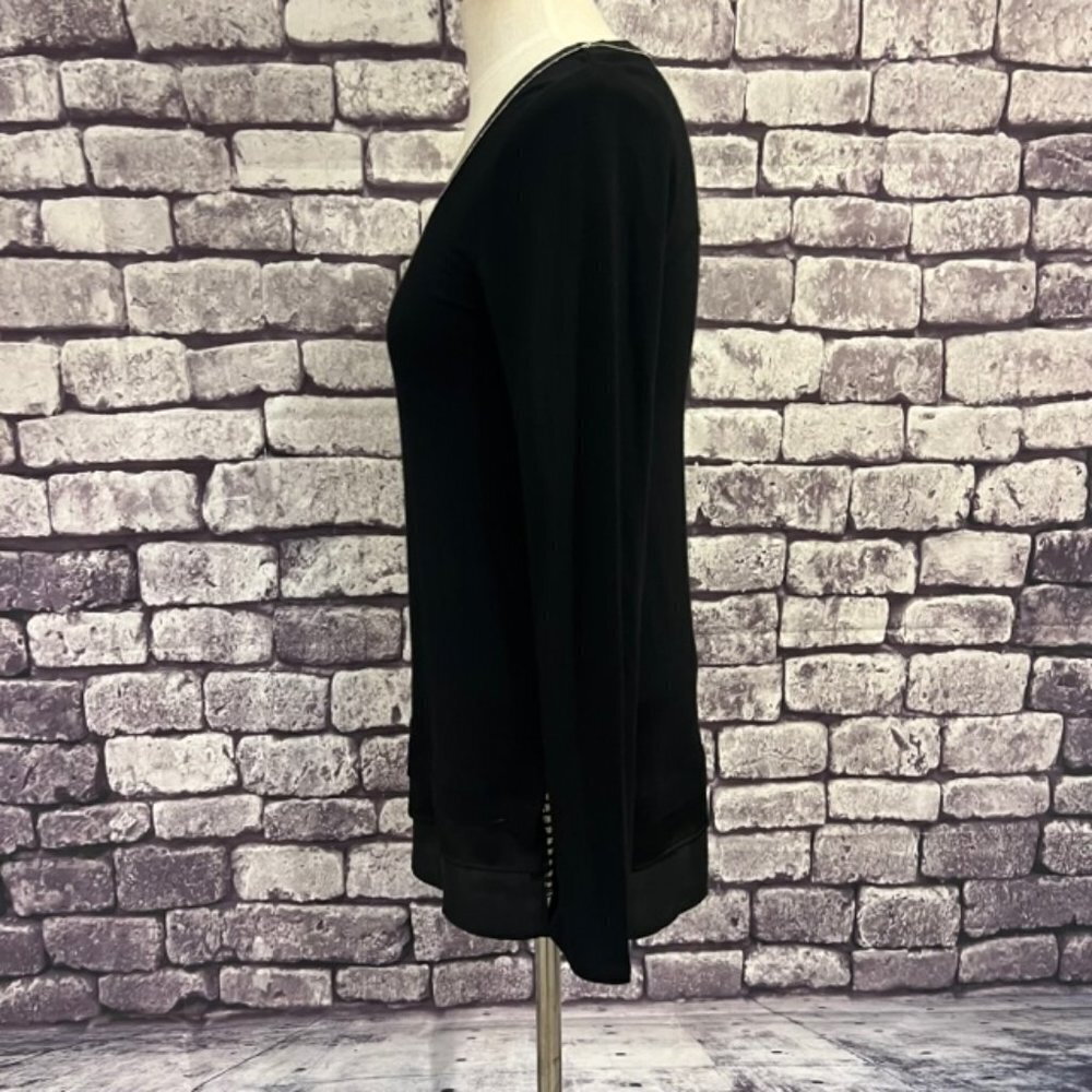 White House Black Market Long Sleeve Top W/ Layered Bottom Size XS - Picture 4 of 10